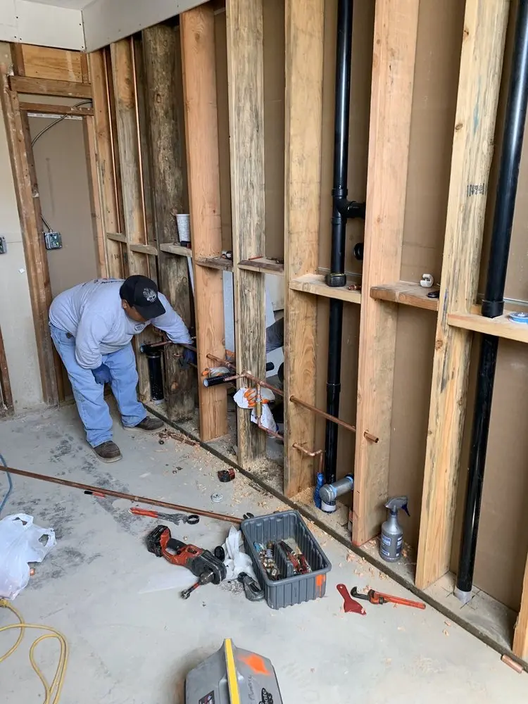 Commercial rough-in plumbing for Gas Line Repair in Roe Park